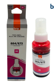 Tinta Refil 664 Magenta para Impressora Epson 70ml BRW TR6642