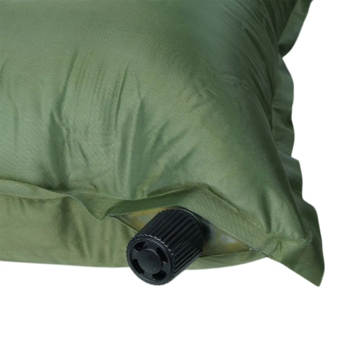 Travesseiro Auto Inflável Para Camping Compacto Verde Comfy
