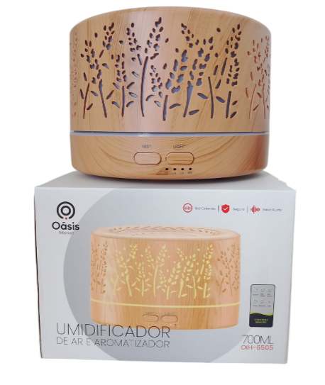 Umidificador e Aromatizador com LED 700ml e Controle Remoto Oasis OIH-6505