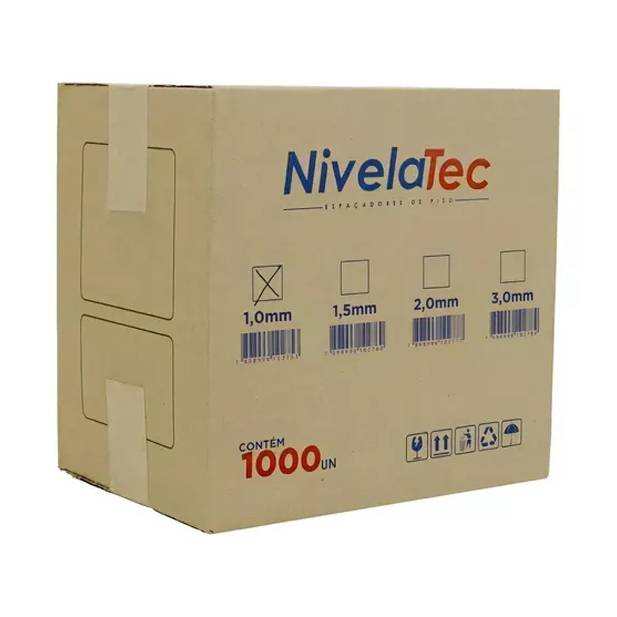 Espaçador Nivelador 1,0mm 1000un + 100un Cunhas