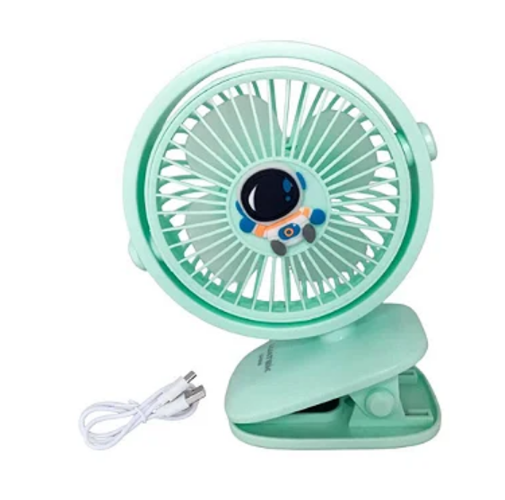 Ventilador Portátil RGB Recarregável com Presilha Luatek LS-944