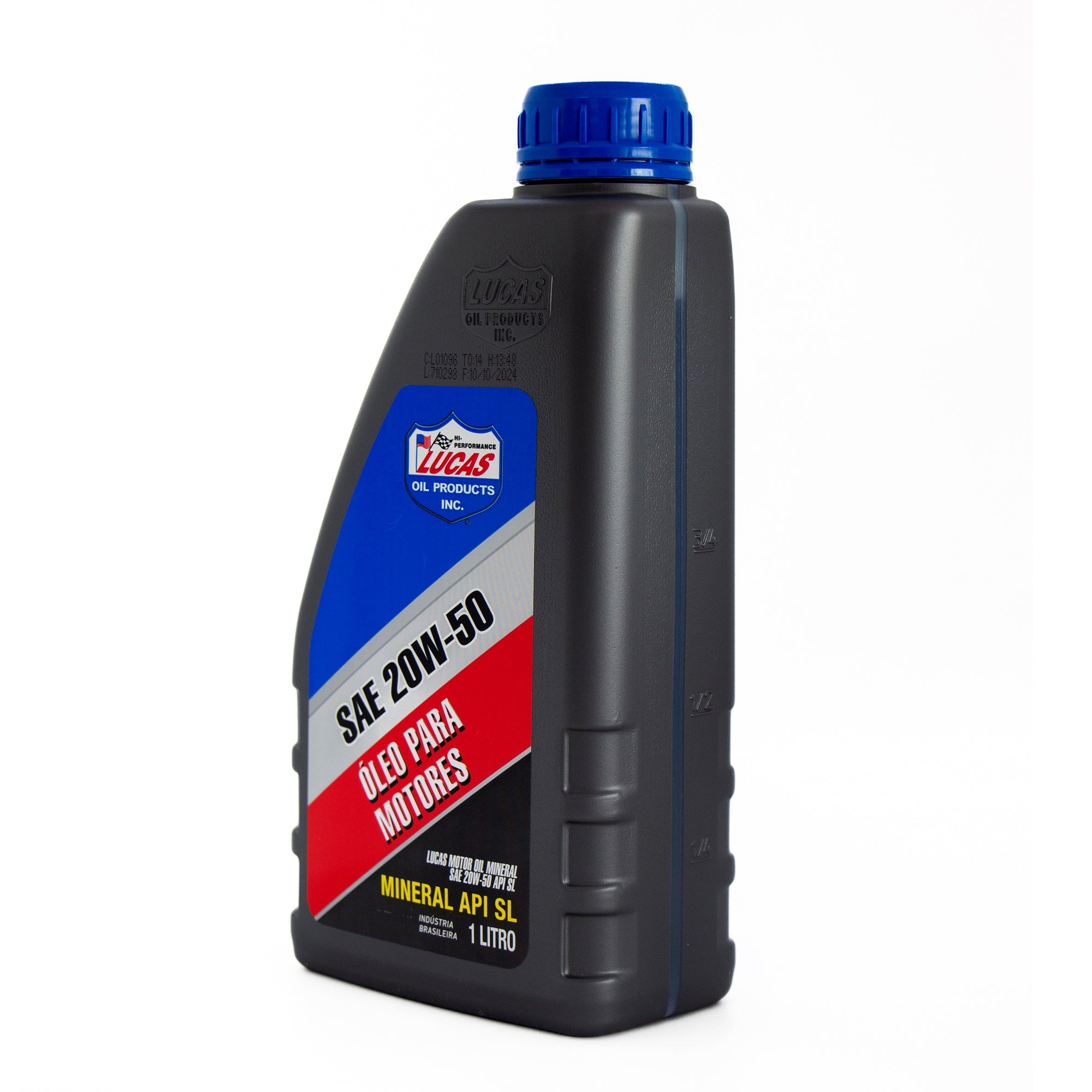 Kit 4 Óleo Lubrificante Motor Mineral Lucas Oil 20w50 Api Sl