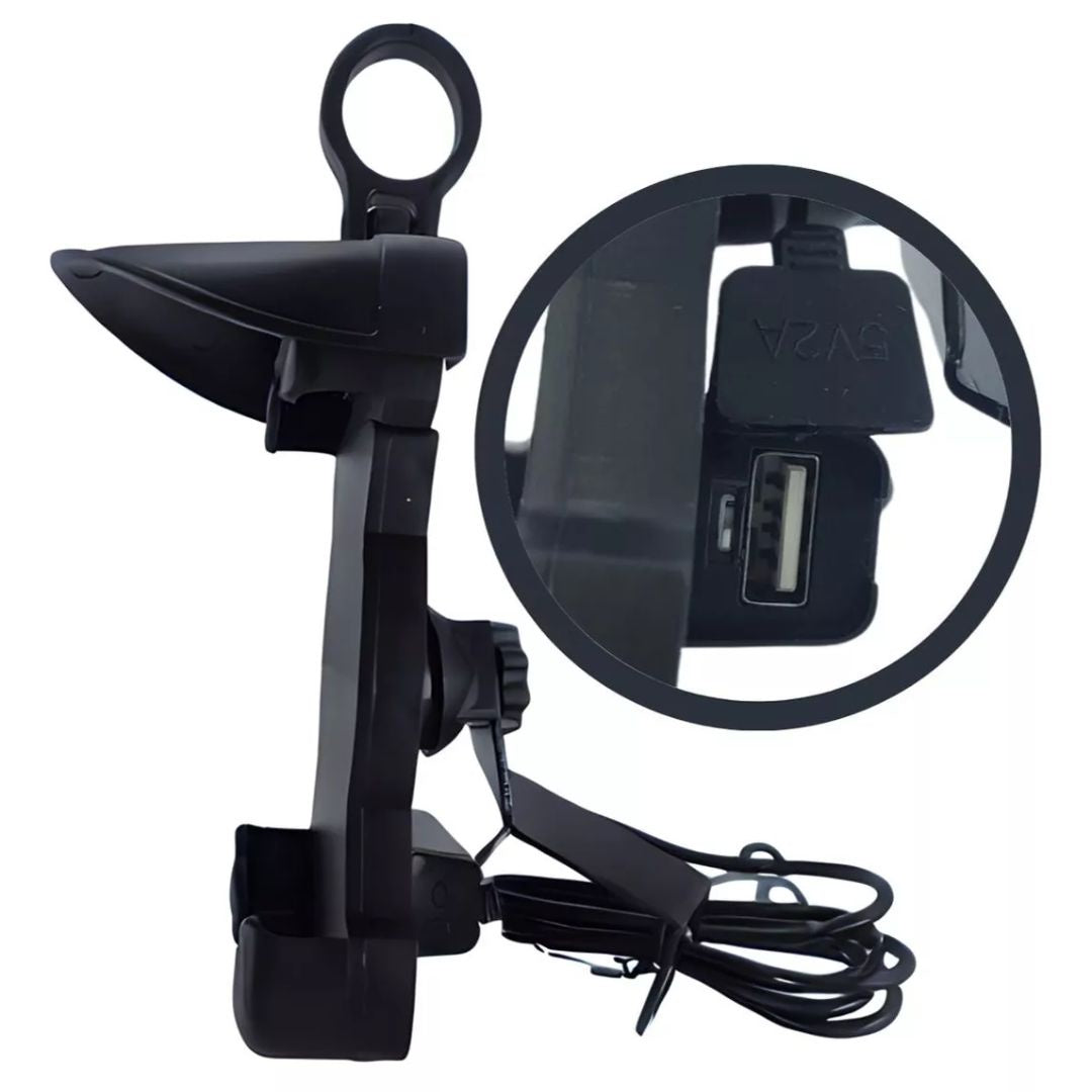 Suporte de Celular Para Moto Bicicleta Com Protetor Solar
