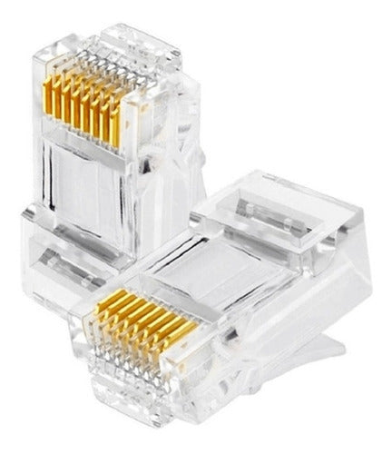 Conector Plug Rj45 Ez Crimp Rede Easy 100 Un Cont-rj45c100