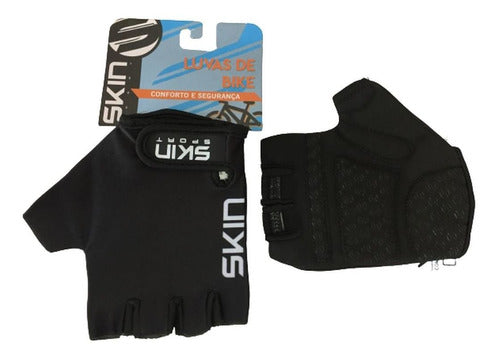 Luva Ciclista Bike Skin Sport Meio Dedo