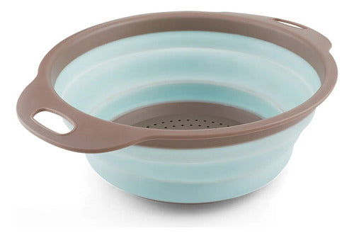 Escorredor Macarrão Legumes Retrátil Silicone Pequeno Cores