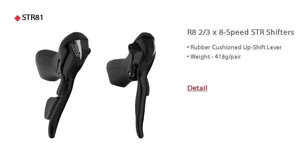 Alavanca Passador Sunrace St Shifter Brake Str81 Para 3X8V