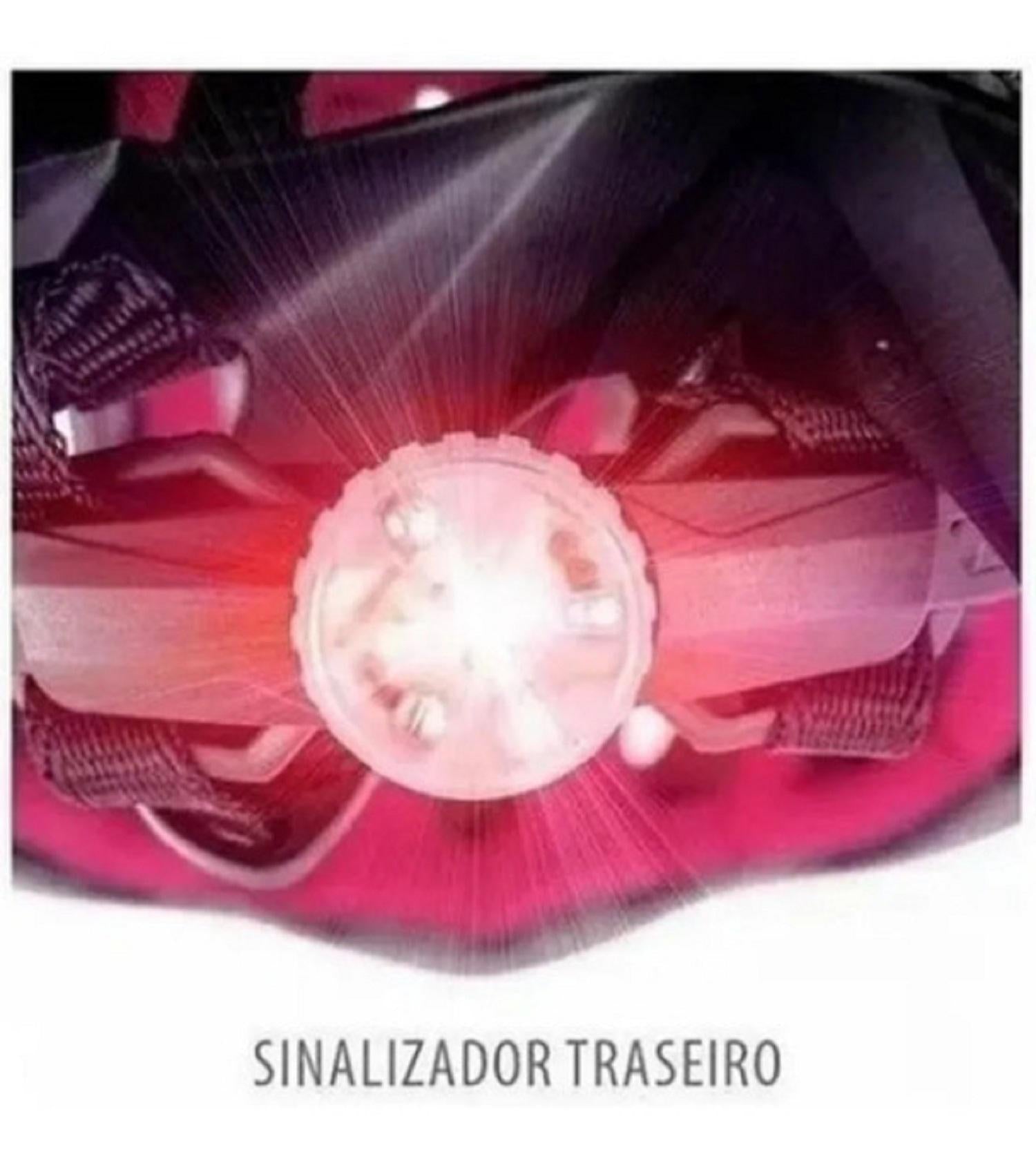 Capacete Ciclismo G Bike Absolute Nero Led Preto Fosco