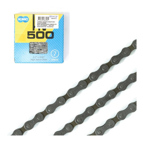Corrente Kmc Hv500 116 Elos 6v 7v Velocidades Speed Mtb Bike