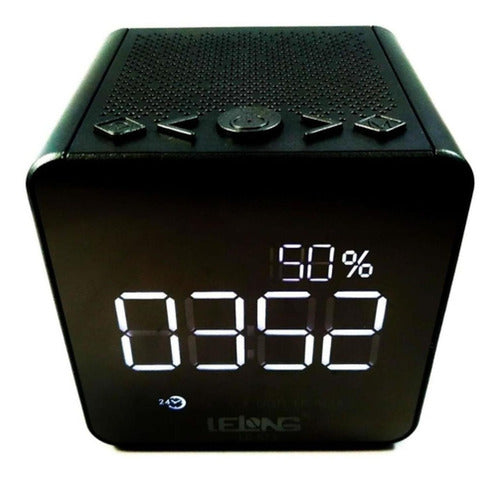 Rádio Relógio Despertador Digital Com Fm Bluetooth Le-673