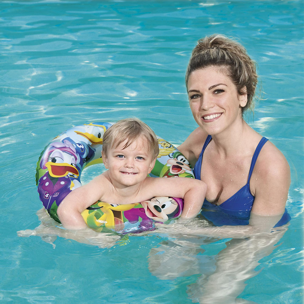 Boia Circular Do Mickey Disney 100% Pvc Bestway 3 A 6 Anos