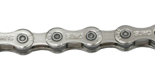Corrente Bike 12v Mtb Speed 118 Elos Cromada Sumc Cromada