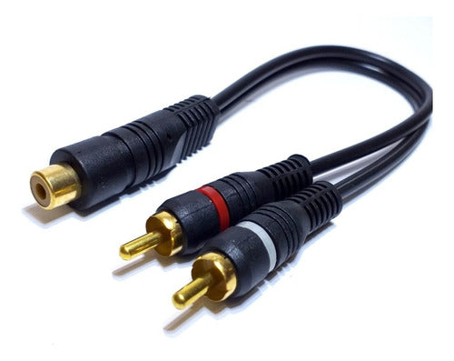 Cabo Rca Y 2m1f 2 Machos E 1 Fêmea P Som Automotivo Módulo