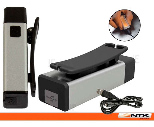 Lanterna Recarregável 2 Em 1 Exterminator Ntk 100 Lúmens