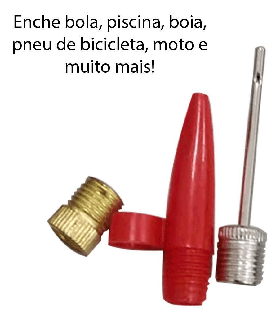 Bomba De Encher Pneu De Bicicleta Enche Bike Bola Mais Facil