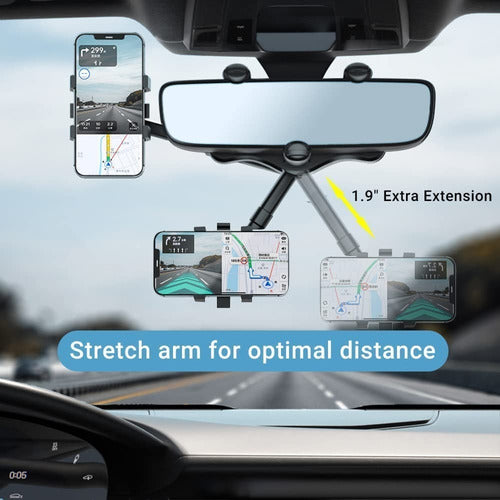 Suporte Universal Veicular Retrovisor Mesa Celular Smartphon