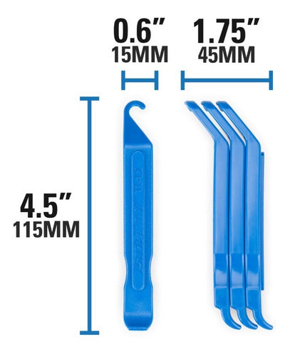 Kit 3 Espátulas Ferramenta Tirar Pneu Bike Park Tool Tl-1.2