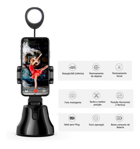 Suporte Celular Rastreador 360 Luz Facial It Blue Le-091