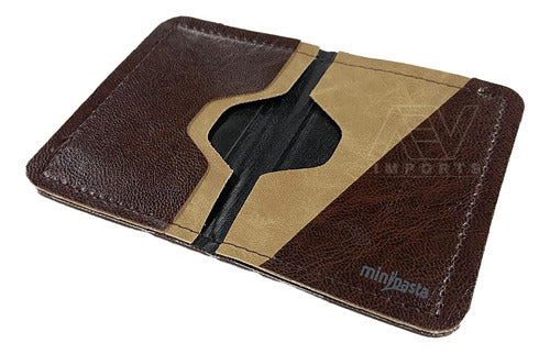 Carteira Couro Ecológico Com Bloqueador Rfid Antifurto