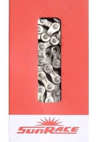 Corrente Sunrace 12V Bike 126 Elos Cn12S Cromada Power Link