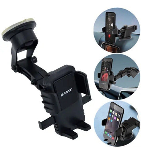 Suporte Celular Veicular Trava Automática Vidro Painel Carro