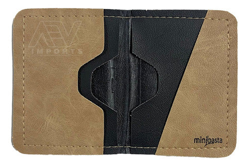 Carteira Couro Ecológico Com Bloqueador Rfid Antifurto