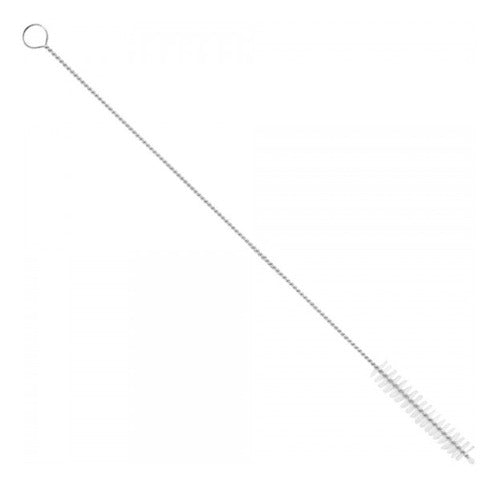 Canudo Reutilizável Reto Silicone Com Escova De Limpeza.