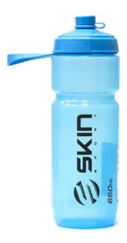 Garrafa Para Bike Isotérmica Skin Pro Automática 650ml Azul