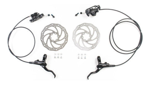 Kit Freio A Disco Hidráulico Absolute Mtb Rotor 160mm Par