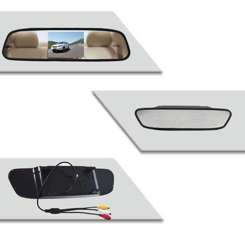 Espelho Retrovisor Monitor Câmera Lcd 1080p Tomate Mtm-243