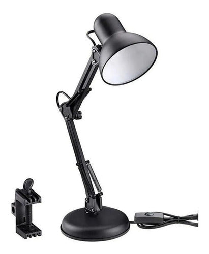 Luminária Mesa Metal Abajur Lâmpada Articulável Lk780 Luatek