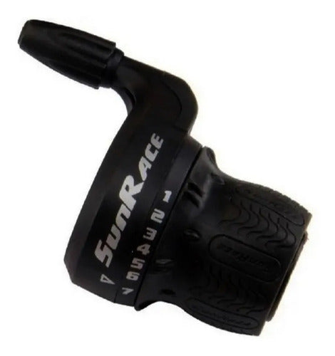 Alavanca De Marcha Sunrace Twist Shifter M27 3x7v Com Cabos