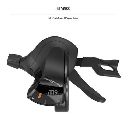 Alavanca Trocador Passador Sunrace 9V M900 2 3X9V Com Cabo