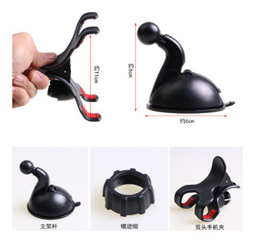 Suporte Celular Carro Fixação Vidro Forte Universal Giro 360