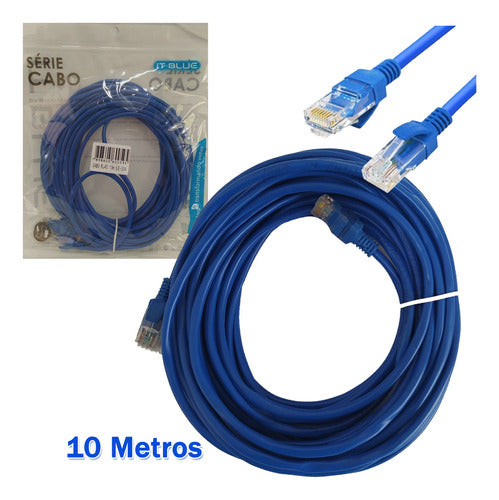 Cabo De Rede Patch Cord Rj45 Cat5e 10mt Le-304