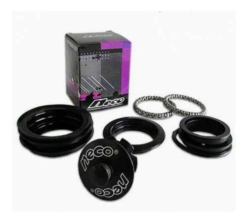 Caixa Direção Aheadset Mega Over H142 Neco P/ Bike 1.1/8