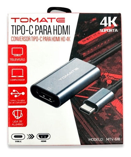 Adaptador Tipo C Converte Em Hdmi Hd 4k