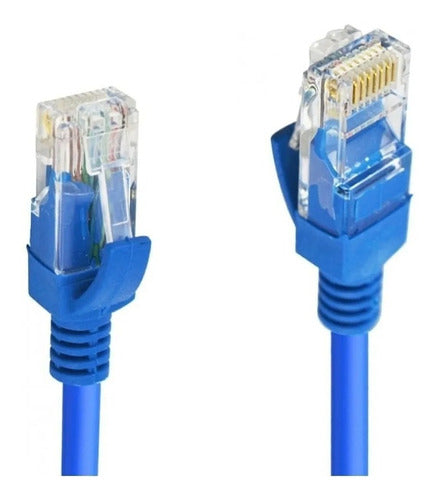 Cabo De Rede Cat6 5 Metros Ethernet Lan Giga 10/1000 Rj45