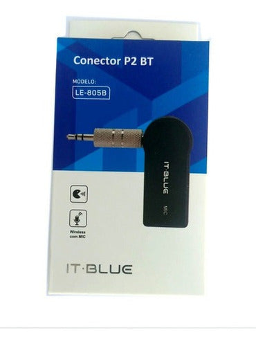 Adaptador Transmissor Bluetooth P2 Veicular Audio Automotivo