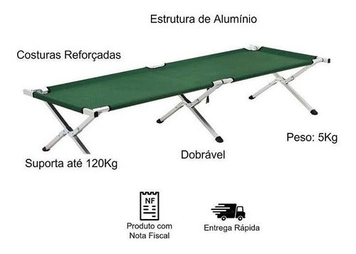 Cama Dobrável Campana Jungle Até 120kg Com Sacola - Guepardo