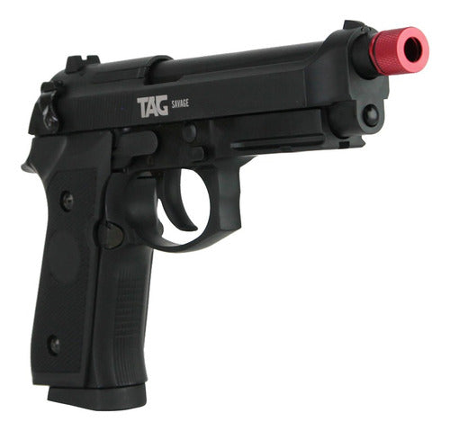 Pistola Airsoft Tag M92 Modelo Savage Semi Automática