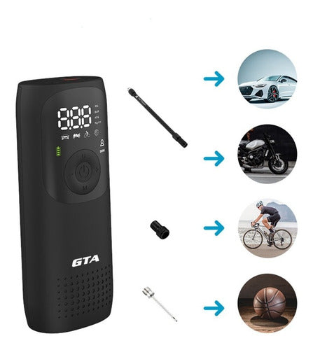 Bomba De Ar Portátil Automática Smart Plus 150 Psi Com Bater