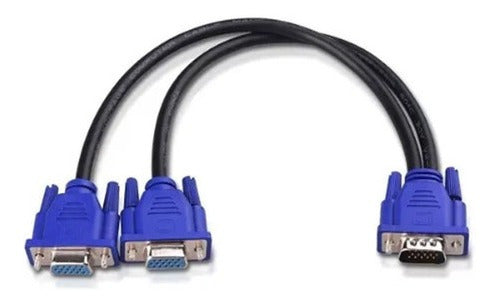 Cabo De Vídeo Vga Y Splitter Divisor 30Cm Duplo Mbtech