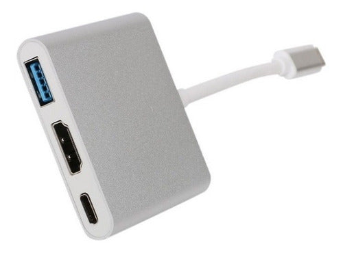 Adaptador Usb 3.1 Tipo C Thunderbolt 3.0 X Hdmi Usb 3 Tipo C