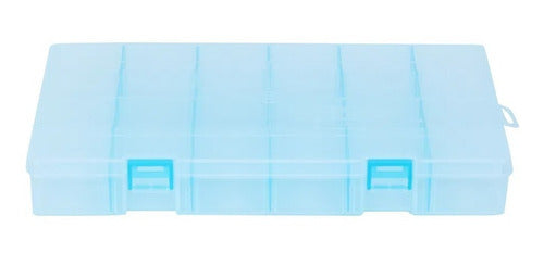 Estojo Papa Isca Transparente 24 Repartições Pesca Brasil