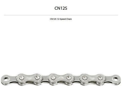 Corrente Sunrace 12V Bike 126 Elos Cn12S Cromada Power Link
