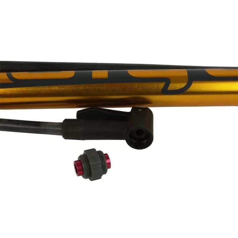 Bomba De Pé Encher Pneu Bike Bicicleta Giyo Gf5725 Dourada