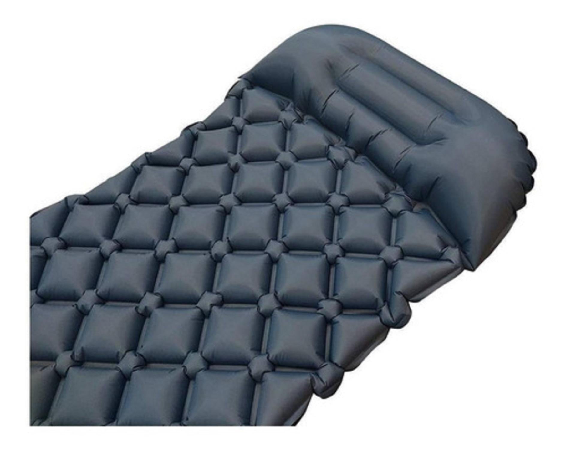 Colchonete Inflável Solteiro Guepardo Dott 1,95M X 58Cm Azul