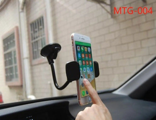 Suporte Celular E Gps Veicular Ventosa 360º Mtg-004 Tomate