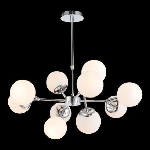 Lustre Pendente Pd9417-10.000 Columba 10 Lâmpadas Cromado